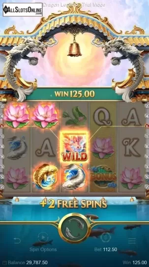 Win Screen. Dragon Legend from PG Soft