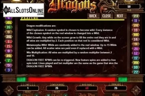 Feature 2. Dragons (RTG) from RTG