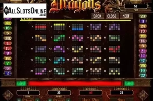 Lines. Dragons (RTG) from RTG