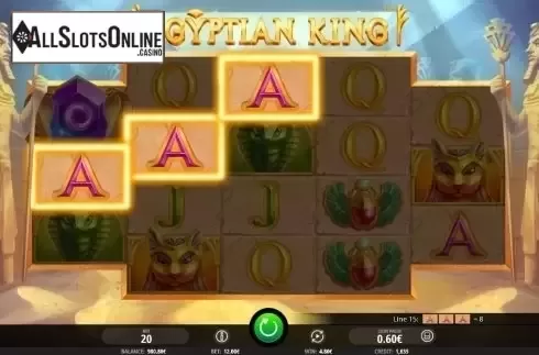 Win Screen 1. Egyptian King from iSoftBet