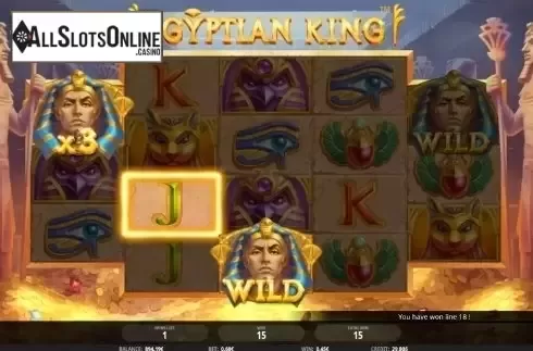 Respin Feature 3. Egyptian King from iSoftBet