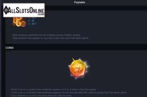 Paytable 2