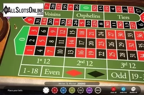 Reels screen. European Roulette (FunFuir) from FunFair