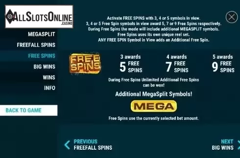 Paytable 4