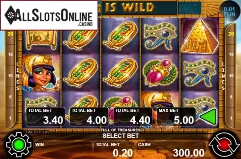 Reel screen. Full Of Treasures from Casino Technology