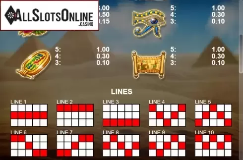 Paytable 2. Full Of Treasures from Casino Technology