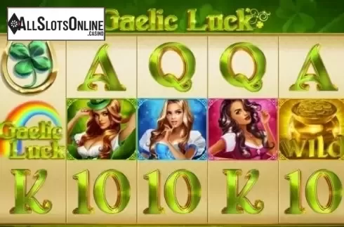 Game Workflow screen. Gaelic Luck from Playtech