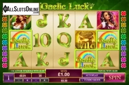 Win Screen 1. Gaelic Luck from Playtech