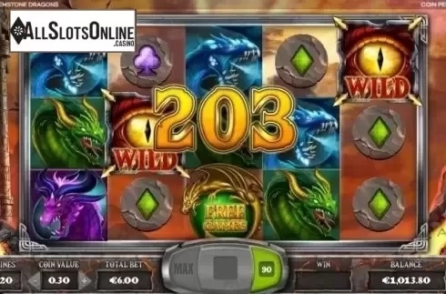 Win Screen 2. Gemstone Dragons from Leander Games