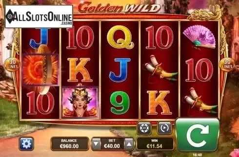 Wild win screen. Golden Wild (Leander Games) from Leander Games