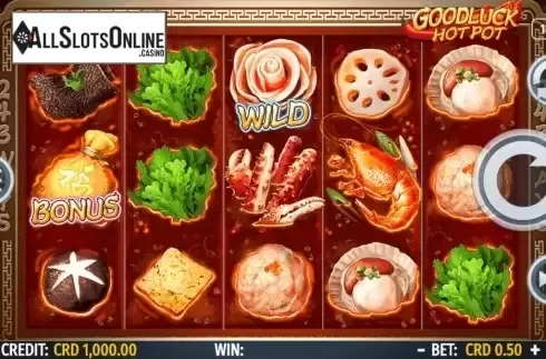 Reel Screen. Goodluck Hot Pot from Octavian Gaming