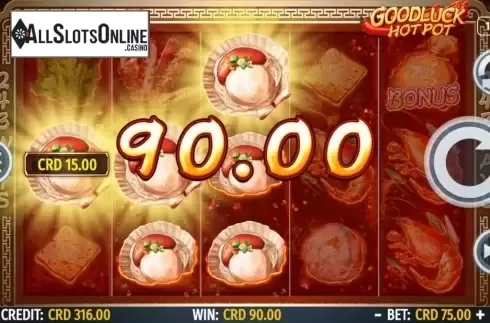 Win Screen 4. Goodluck Hot Pot from Octavian Gaming