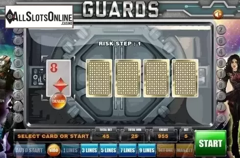 Gamble game . Guards from GameX