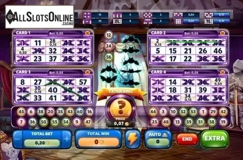 Game Screen 1. Haunted House Bingo from Red Rake