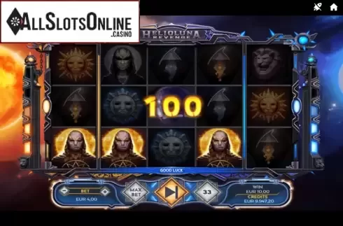 Win screen 3. Helio Luna Revenge from Spinmatic
