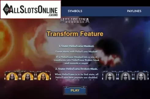 Feature screen 1. Helio Luna Revenge from Spinmatic
