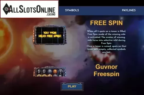 Features screen 4. Helio Luna Revenge from Spinmatic