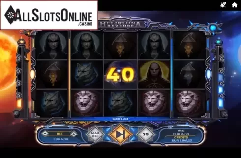 Win screen 2. Helio Luna Revenge from Spinmatic