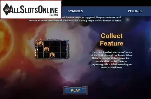 Features screen 3. Helio Luna Revenge from Spinmatic