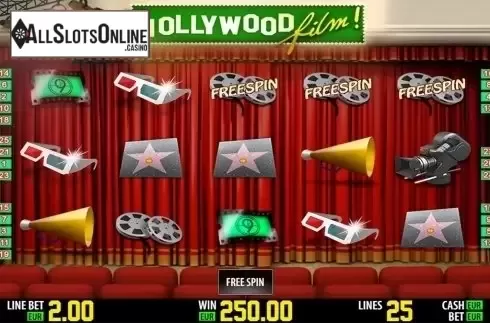 Free spin symbol screen. Hollywood HD from World Match