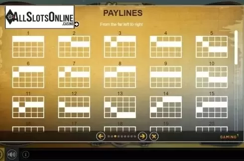 Paylines 1. Horus Temple from GAMING1