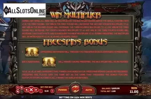 Features screen