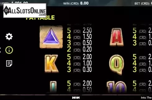 Paytable screen 2
