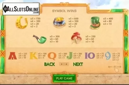 Screen3. Irish Clover from Cayetano Gaming