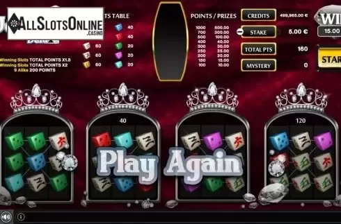 Win Screen 2. Jewels Dice Deluxe from GAMING1