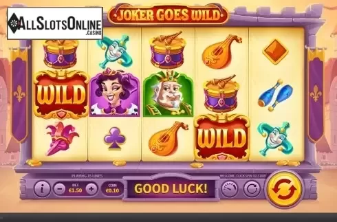 Reels screen. Joker Goes Wild from Skywind Group