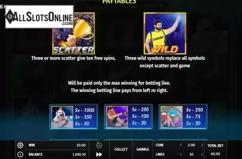 Paytable 2