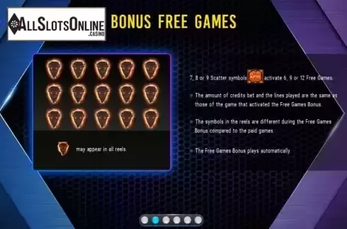 Game Features screen