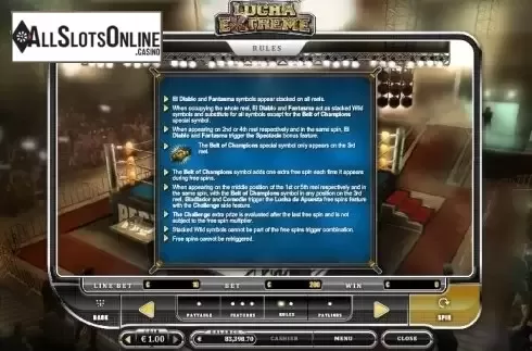 Rules 1. Lucha Extreme from Oryx