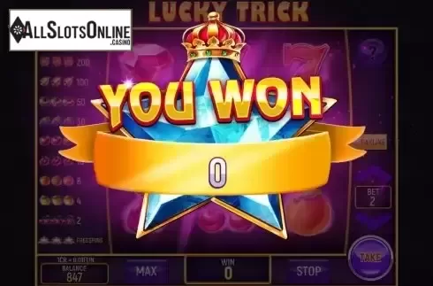 Win Free Spins screen