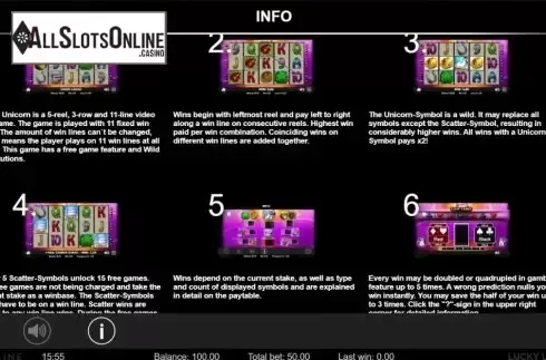 Info2. Lucky Unicorn from Lionline