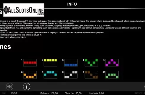 Info3. Lucky Unicorn from Lionline