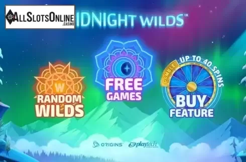Start Screen. Midnight Wilds from Playtech Origins