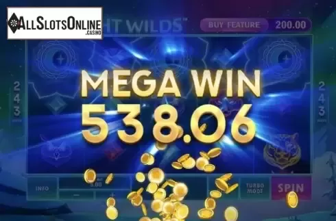 Mega Win. Midnight Wilds from Playtech Origins