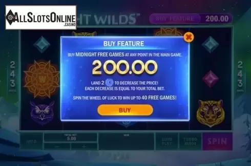 Buy Feature. Midnight Wilds from Playtech Origins
