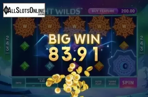 Big Win. Midnight Wilds from Playtech Origins
