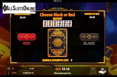 Gamble / Risk Game screen