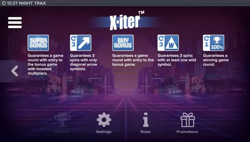 Night Trax slot screenshot 7