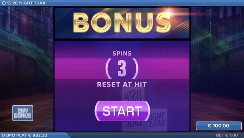 Night Trax slot screenshot 