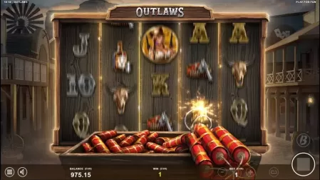 Outlaws slot screenshot 2