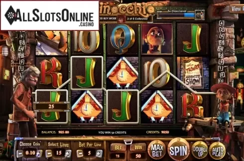 Reels. Pinocchio (Betsoft) from Betsoft