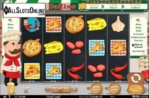 Reel screen. Pizzeria CaZino from Bwin.Party