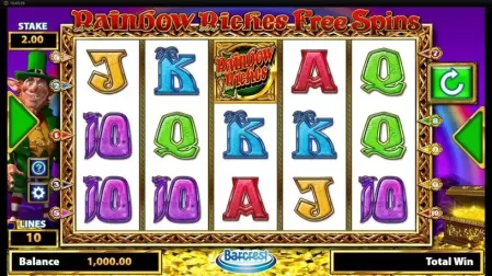 Rainbow Riches Free Spins slot screenshot 1