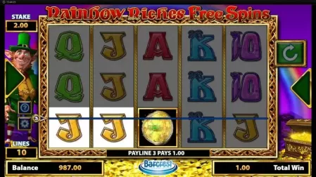 Rainbow Riches Free Spins slot screenshot 3