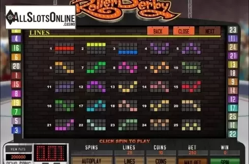 Screen5. Roller Derby from Microgaming