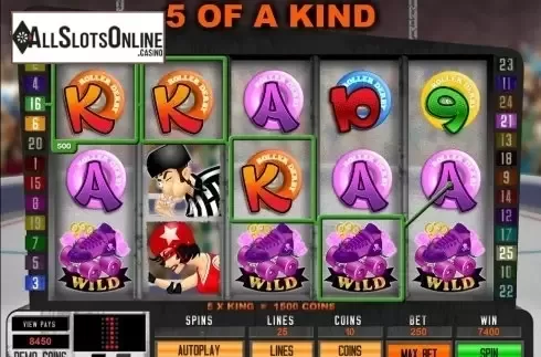 Screen8. Roller Derby from Microgaming